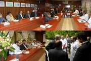 بازدید دکتر بیگلر و هیات همراه از مرکز قلب و عروق شهید رجایی
